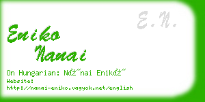 eniko nanai business card